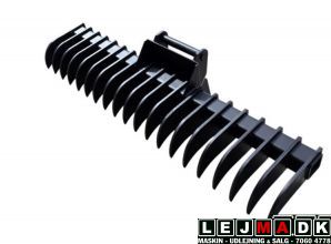 Lej en 180cm Rive til gravemaskine 5-8 ton S45 Beslag