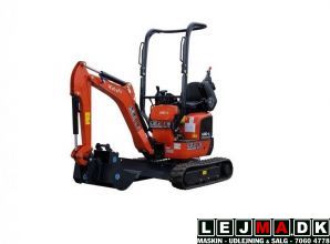 Lej en minigraver Kubota u10 Joystick