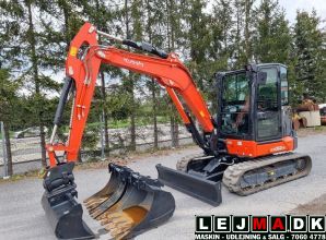 Lej en 5,5 Ton Minigraver m. tilt Kubota KX60-5