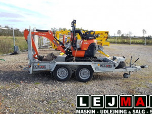 Lej en minigraver Kubota U10 Hent Selv