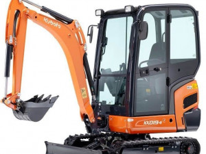 Lej en minigraver Kubota kx19