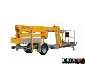 Lej en 18 meter knæk-arm trailer lift omme
