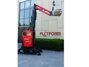 Lej en 10 meter bæltelift / søjle / saxlift Heron 10E